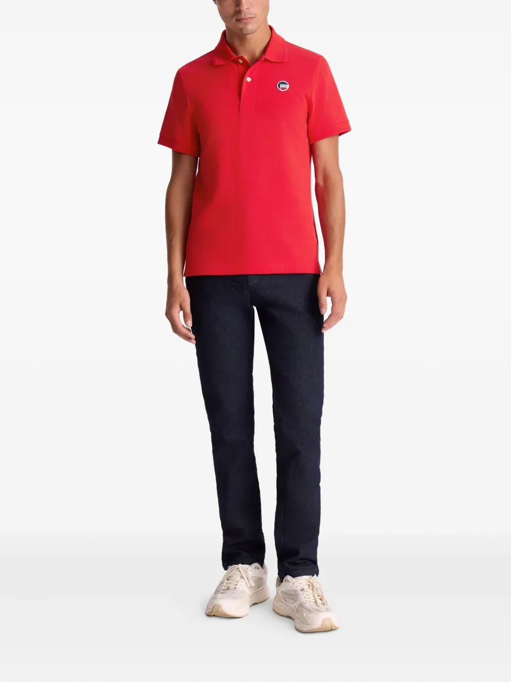 Fusalp Elbin katoenen poloshirt - Rood