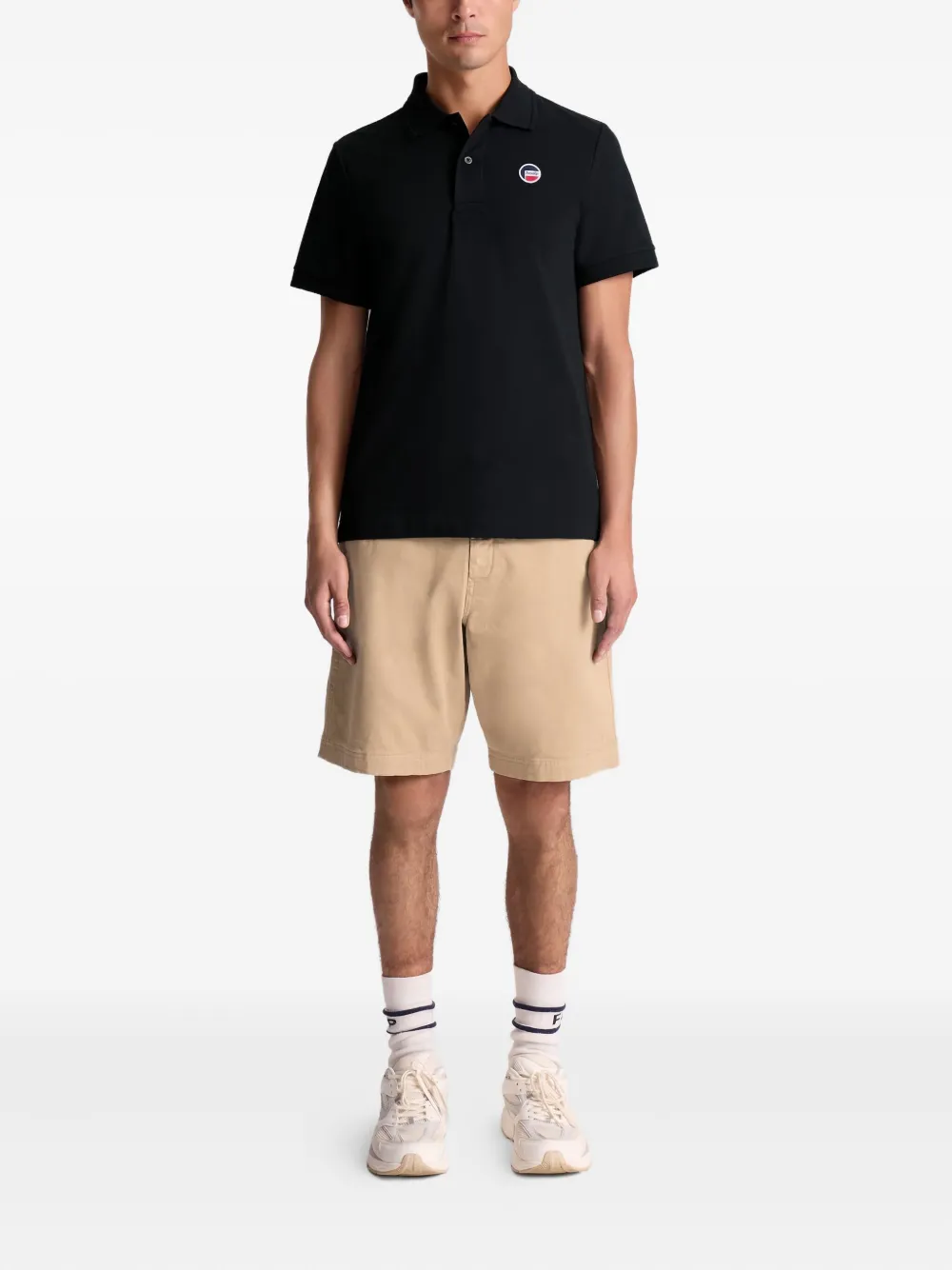 Fusalp Elbin katoenen poloshirt - Zwart