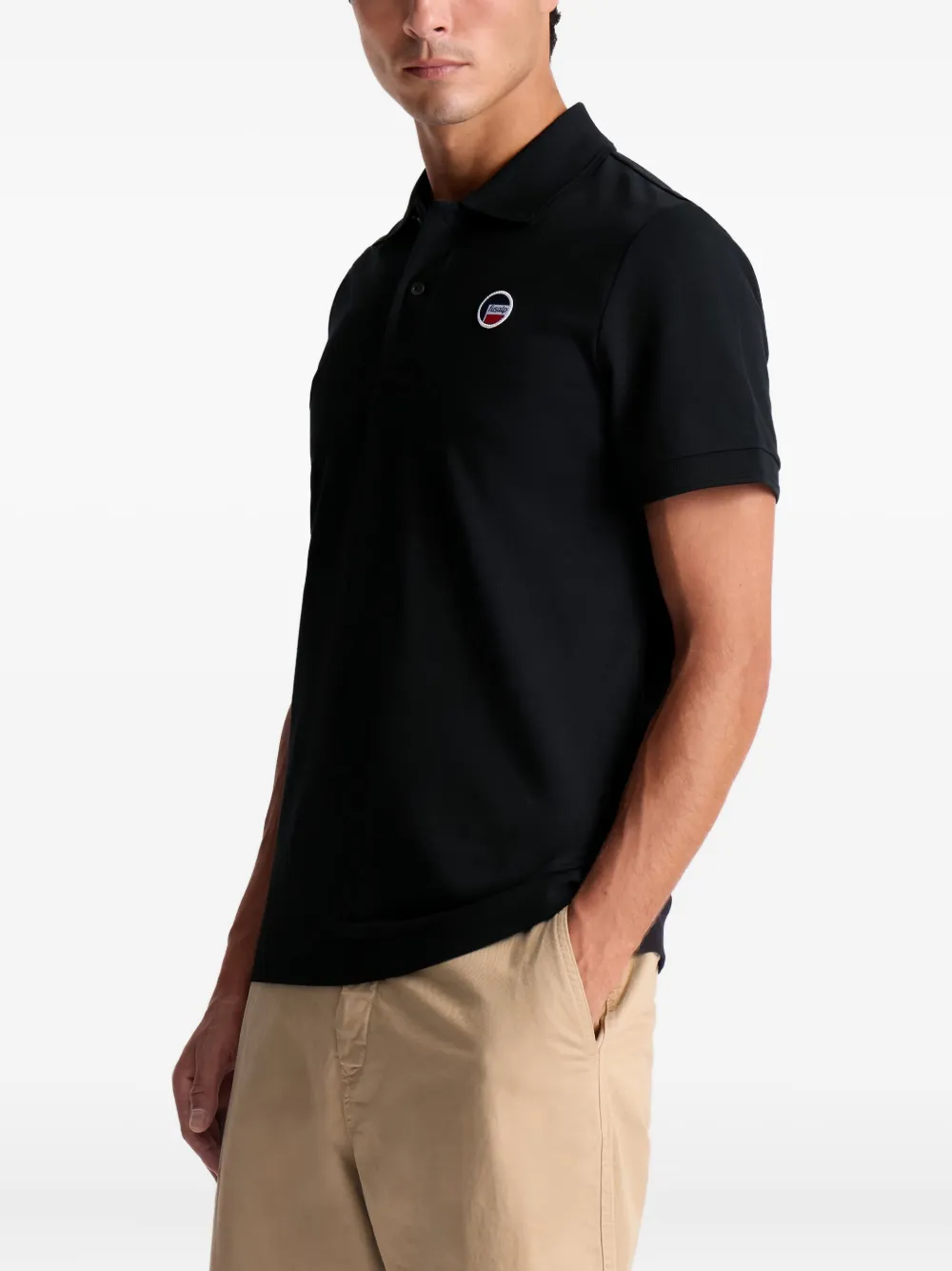 Fusalp Elbin katoenen poloshirt Zwart