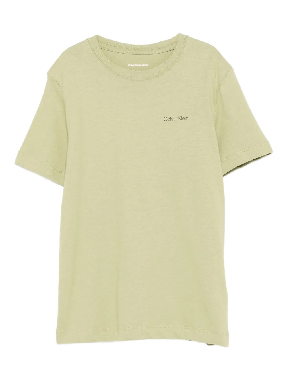 Calvin Klein Logo-print T-shirt In Green