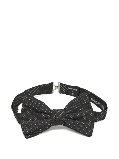 Giorgio Armani Pre-Owned dotted silk bow tie