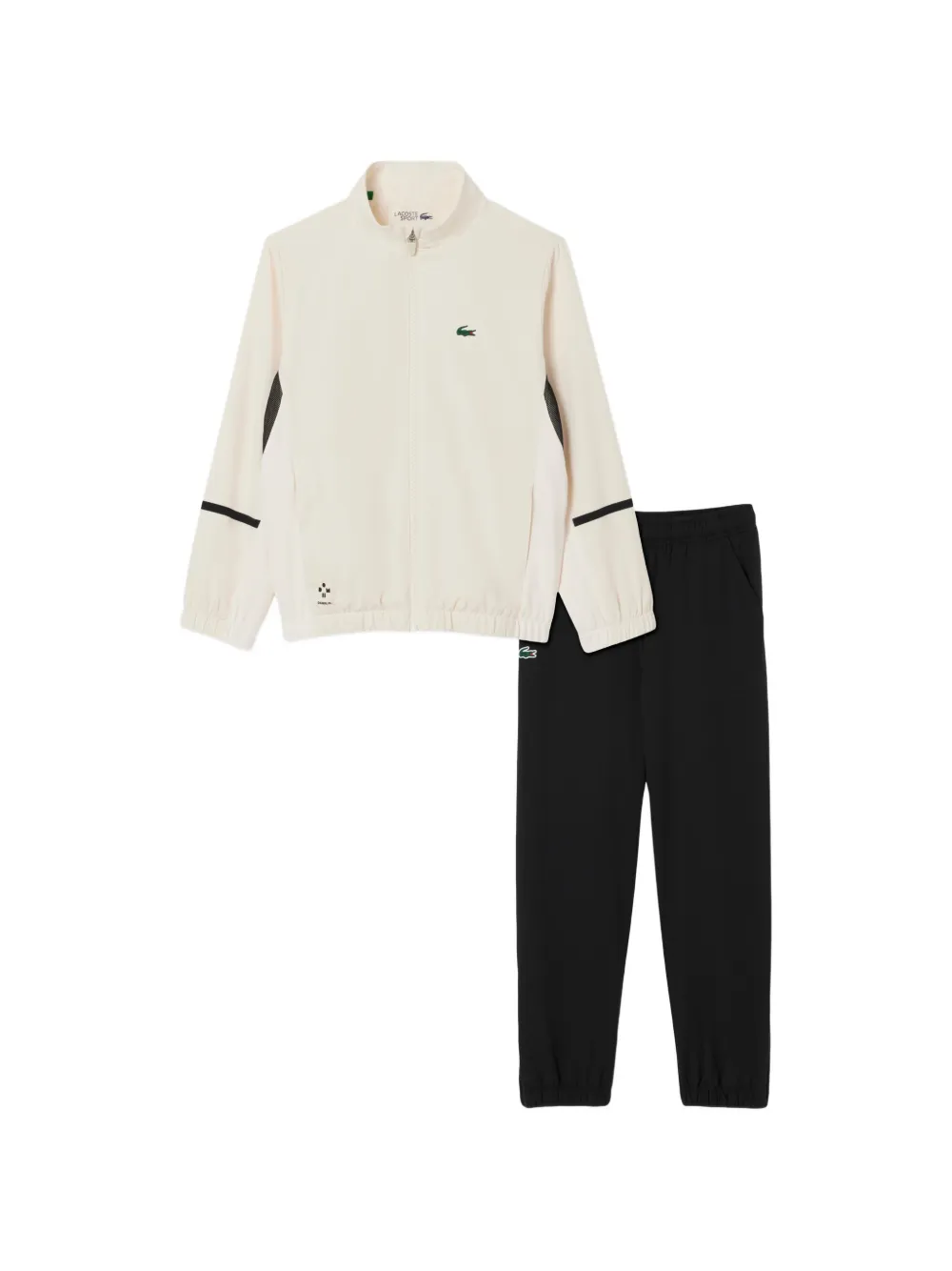 Lacoste Kids zip-fastening logo-detail tracksuit - Nero
