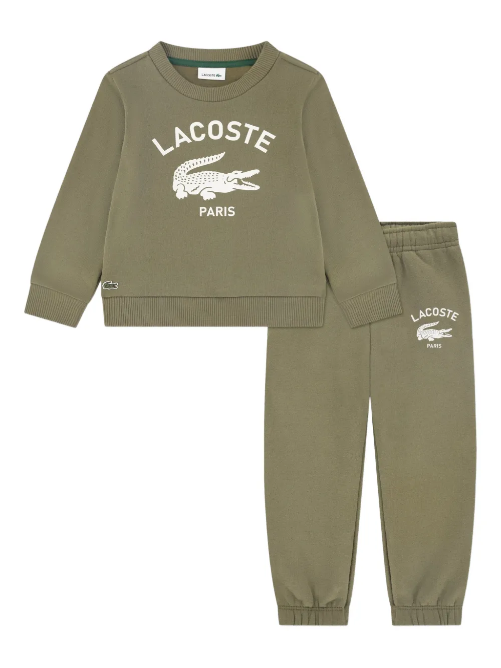 Lacoste Kids logo graphic tracksuit - Verde