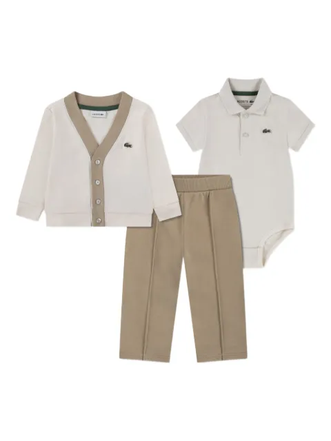 Lacoste Kids buttoned trouser set