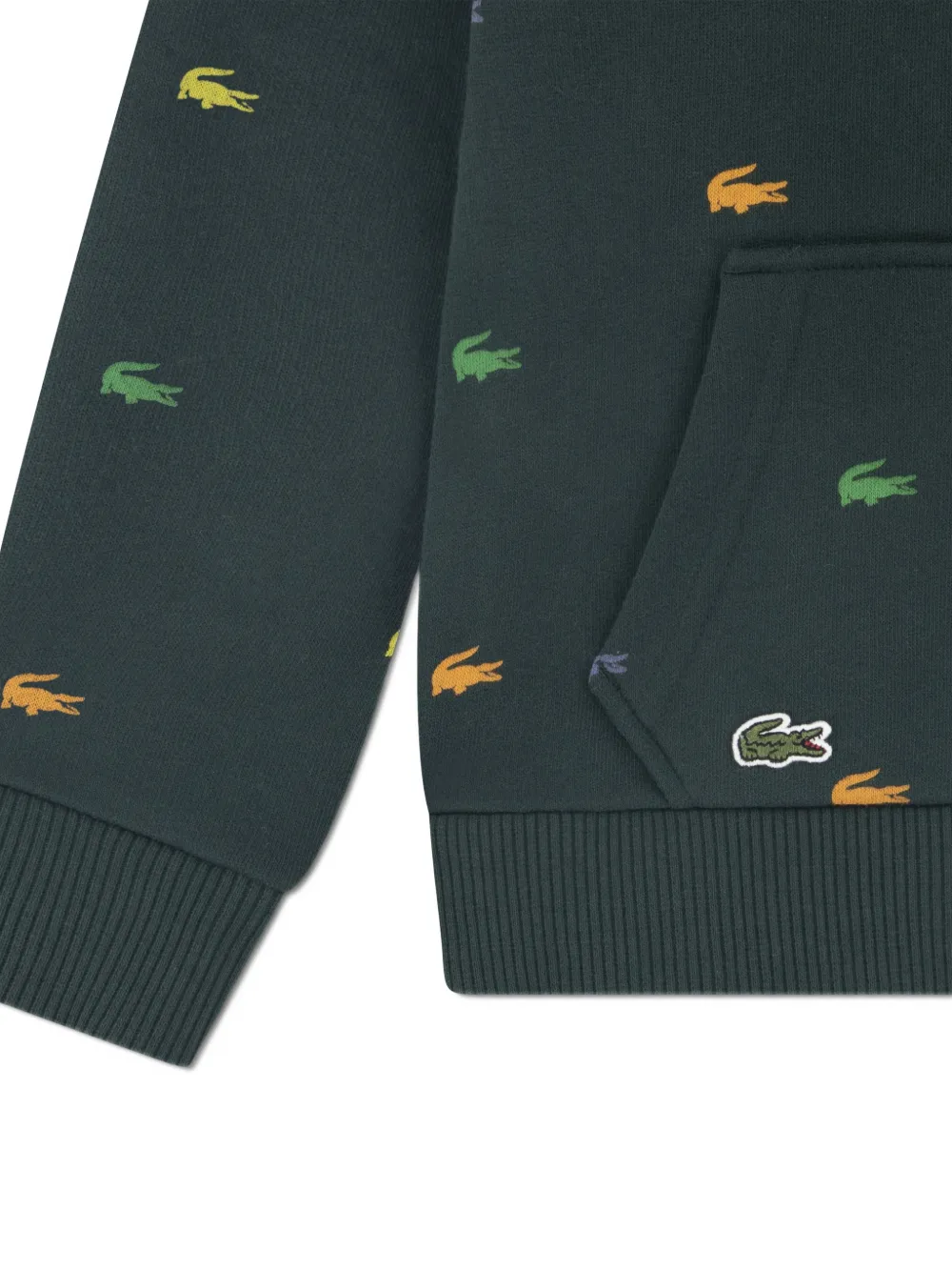Lacoste Kids Trainingspak met logopatch Groen