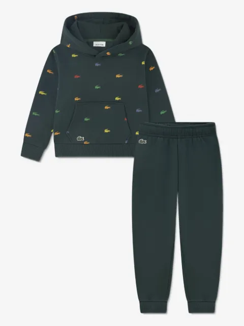 Lacoste Kids بدلة رياضية بشارة شعار الماركة