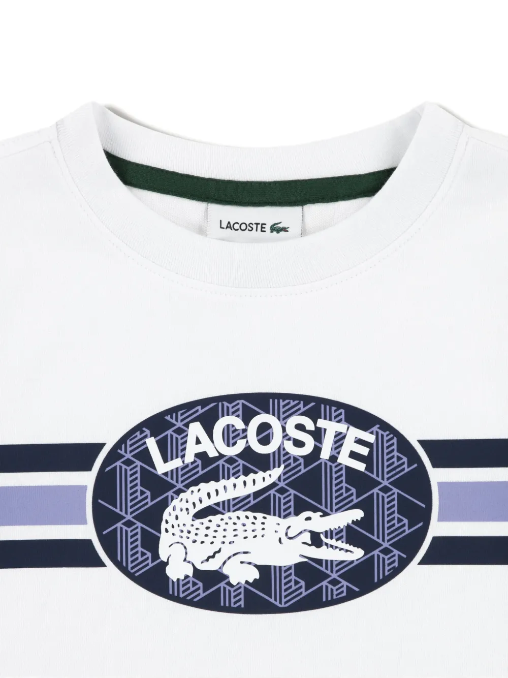 Lacoste Kids T-shirt met logo Wit