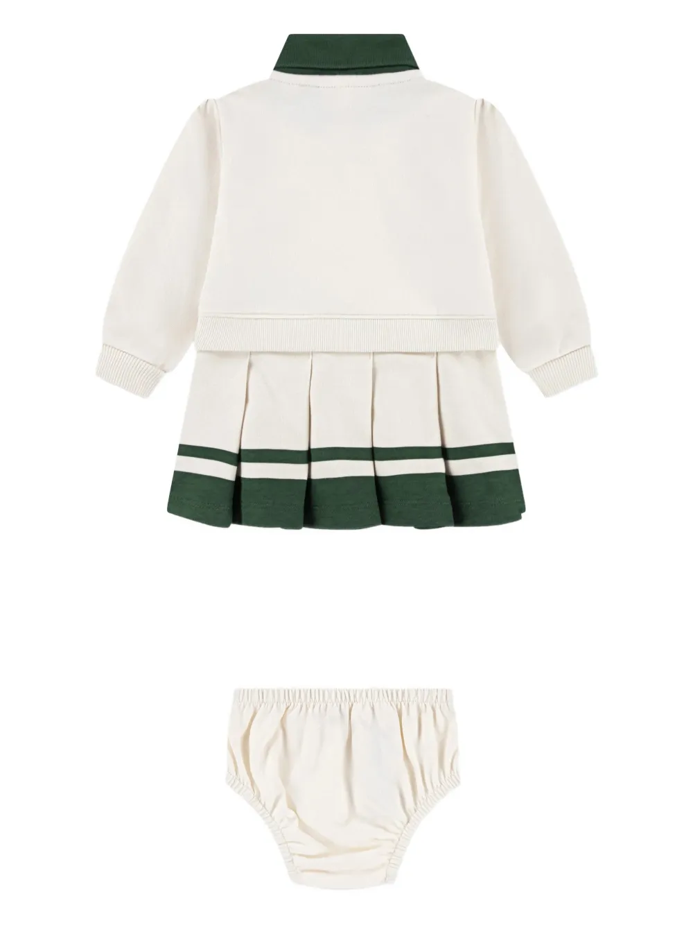 Lacoste Kids pleated collared dress - Beige