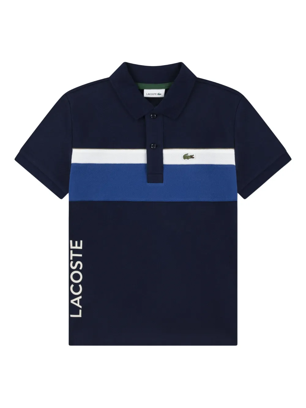 Lacoste Logo-detail Polo Shirt In Blue