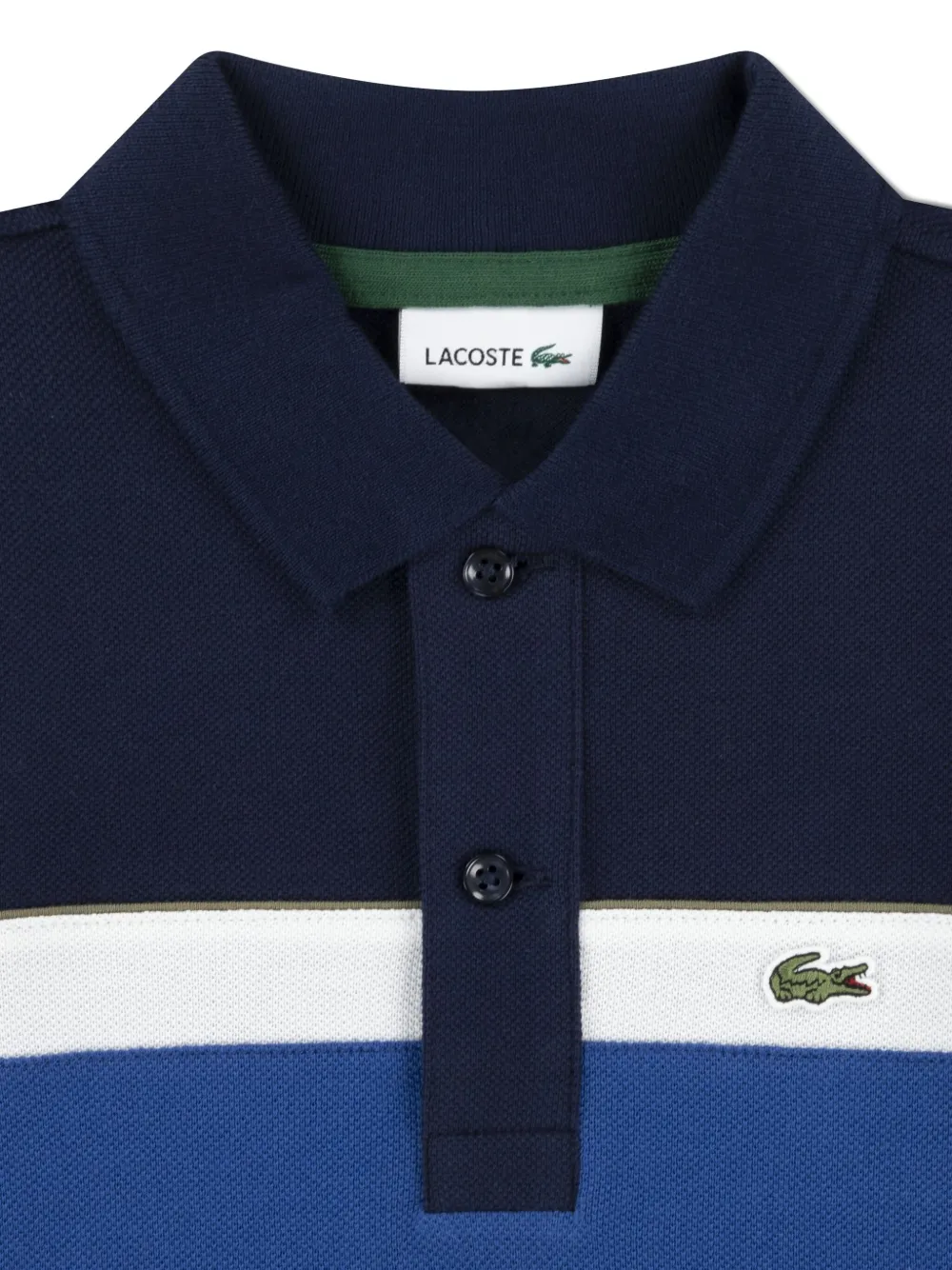 Lacoste Logo-detail Polo Shirt In Blue