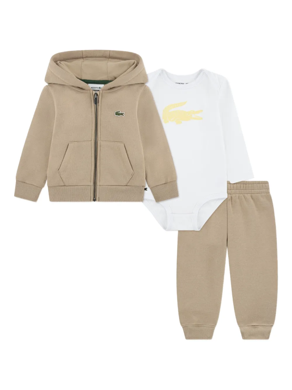 Lacoste Kids logo tracksuit set - Toni neutri
