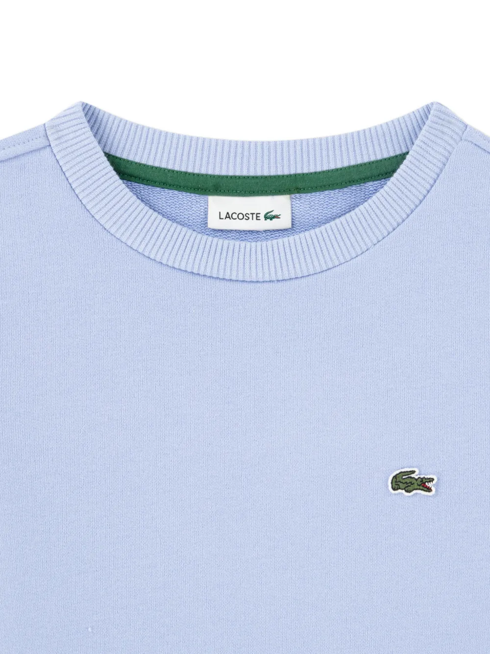Lacoste Kids Trui met ronde hals en logodetail Blauw