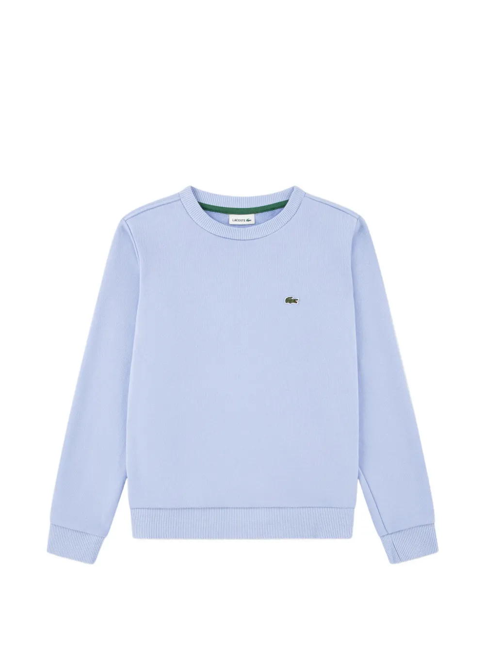 Lacoste Kids crew neck logo-detail sweater - Blu