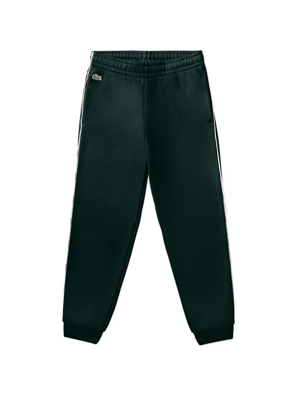 Lacoste Kids logo-detail stripe track pants - Verde