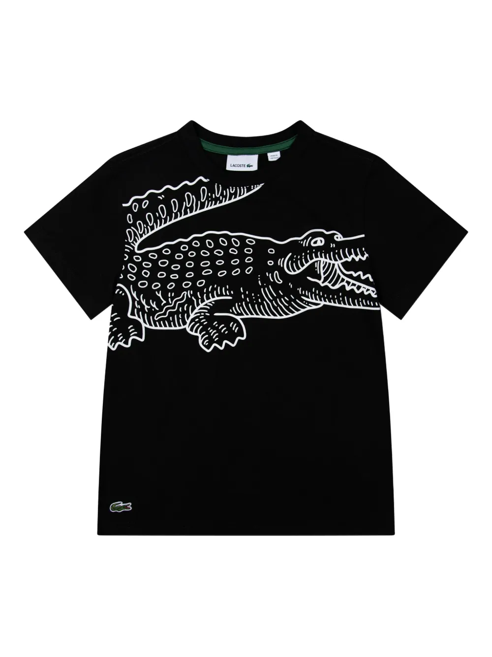 Lacoste Kids graphic-print crew-neck T-shirt - Nero