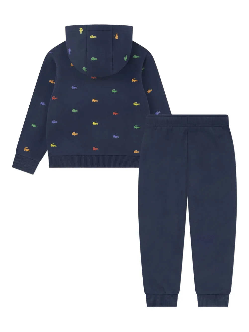 Lacoste Kids Trainingspak met logoprint Blauw