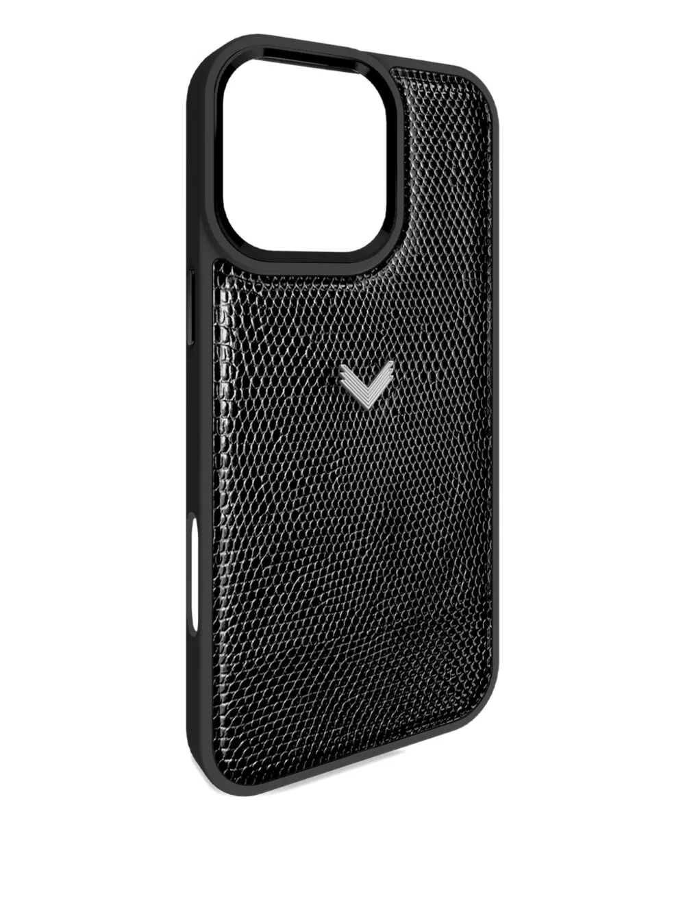 VELANTE lizard-texture iPhone 16 Pro Max case | Black | Image 1