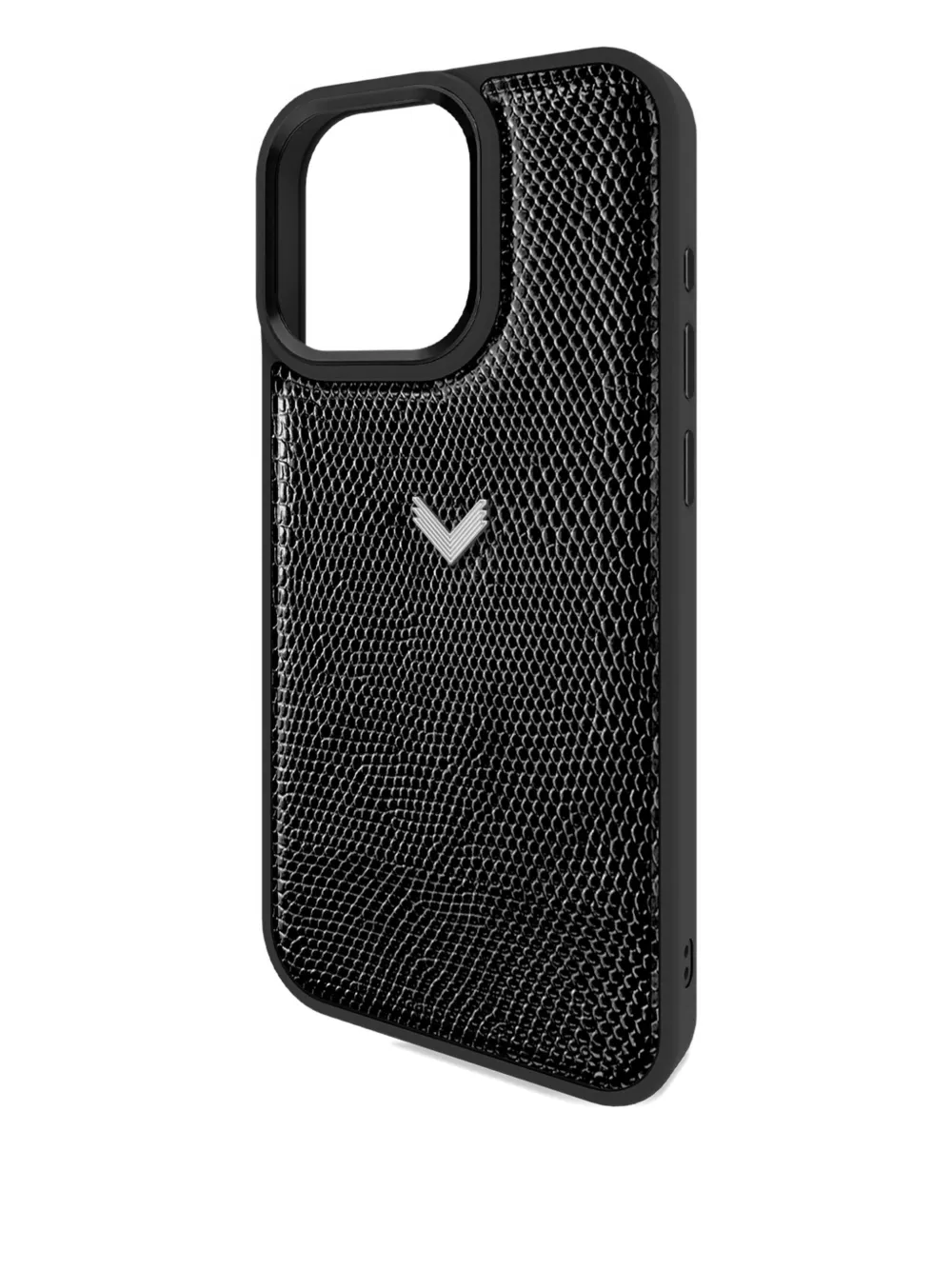 Velante Lizard-texture Iphone 16 Pro Max Case In Black