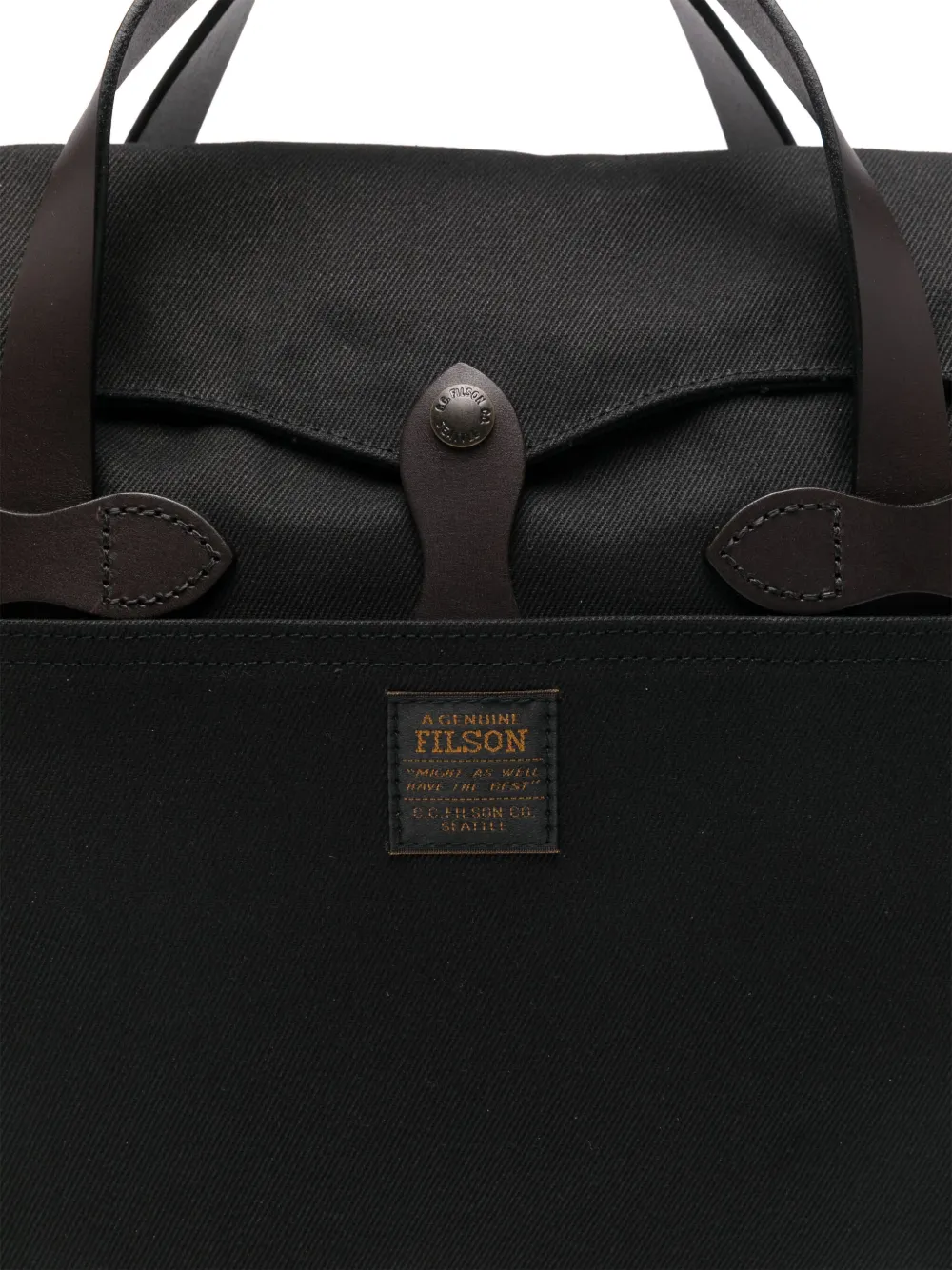 Filson Aktetas met logopatch Zwart