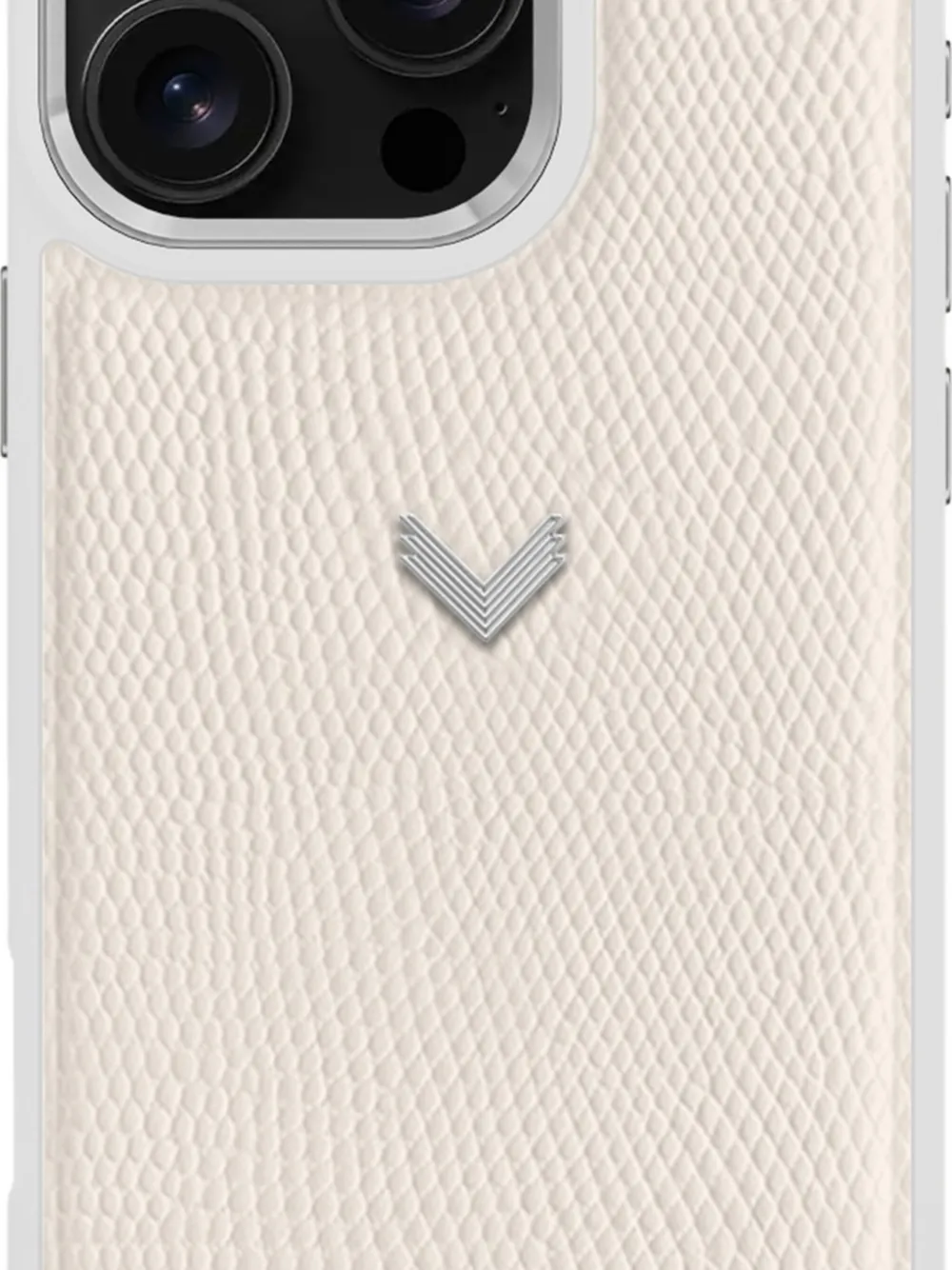 Velante Lizard-texture Iphone 16 Pro Max Phone Case In Neutral