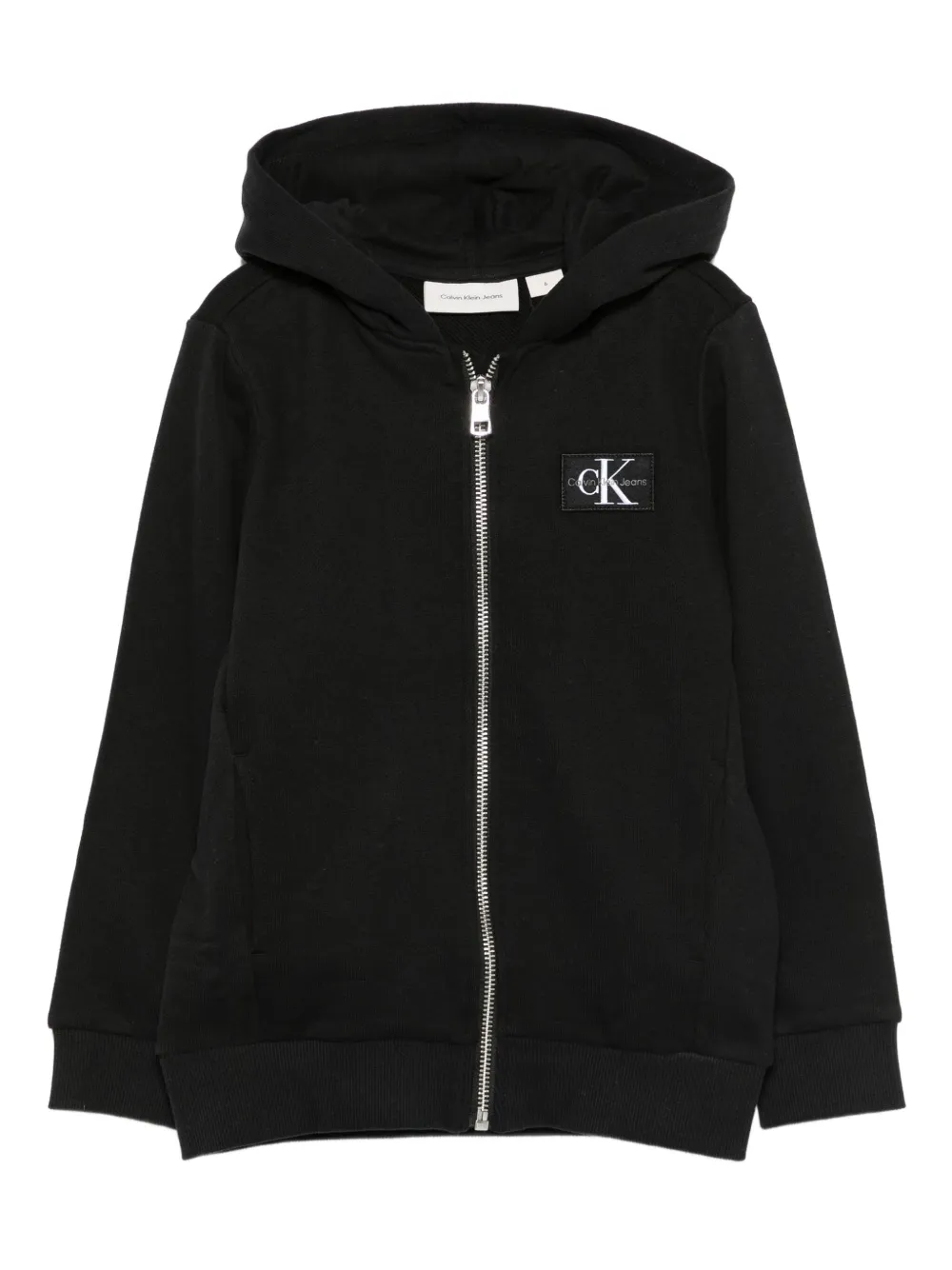 Calvin Klein Kids zip-up hoodie | Black | Image 1