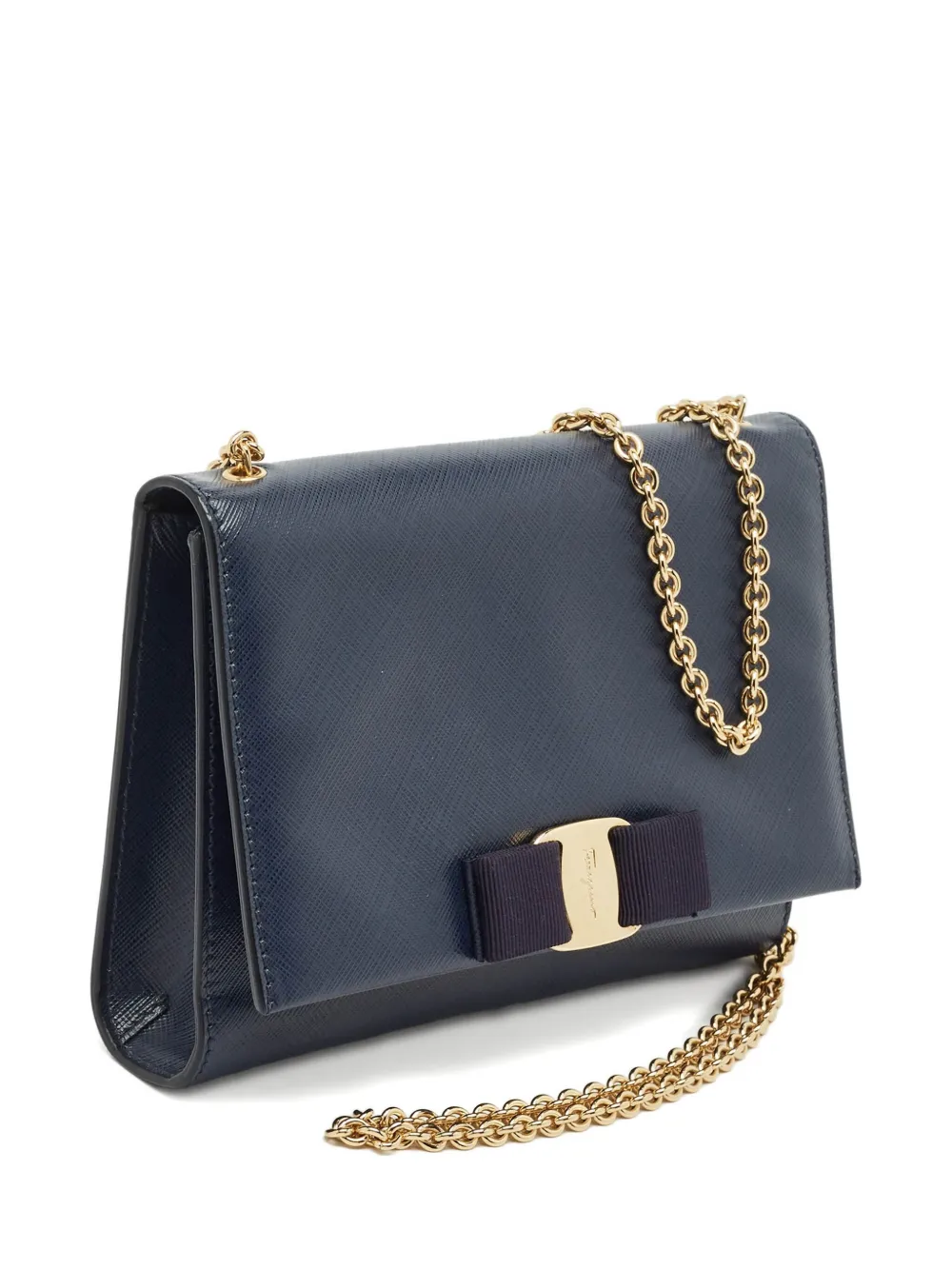 Ferragamo Pre-Owned Borsa a spalla con fiocco Vara - Blu