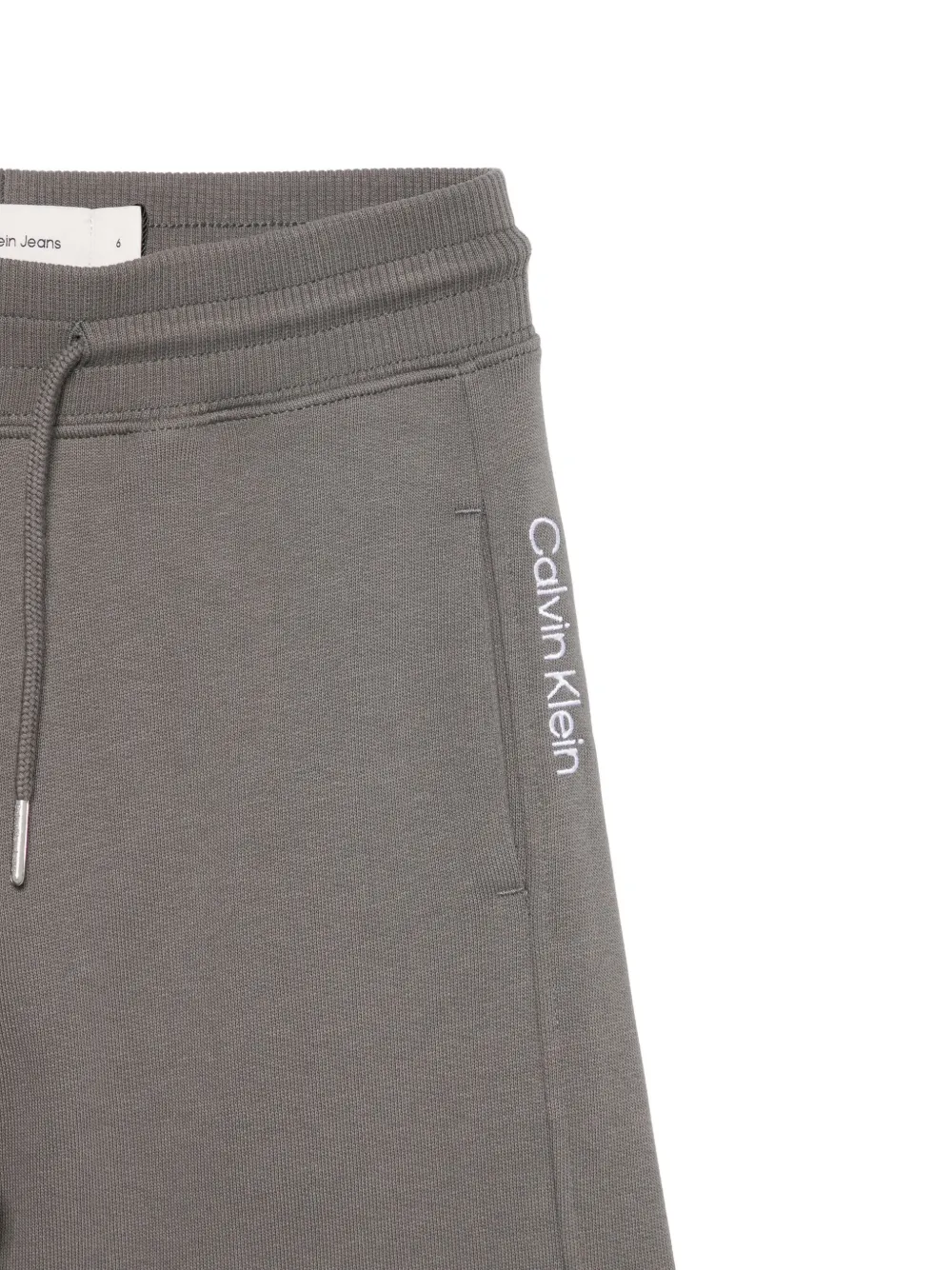 Calvin Klein Kids Broek met geborduurd logo Grijs