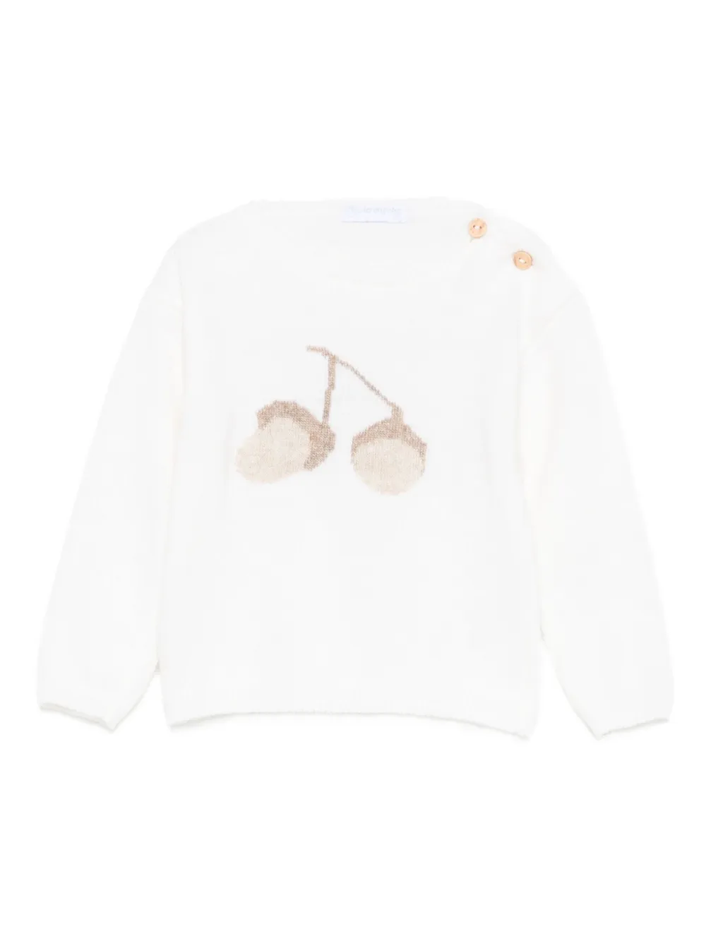 Laranjinha Round-neck Sweater In White