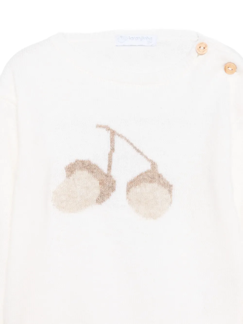 Laranjinha Round-neck Sweater In White
