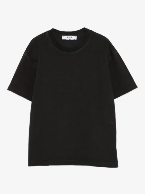 MSGM Kids Camiseta com logo bordado