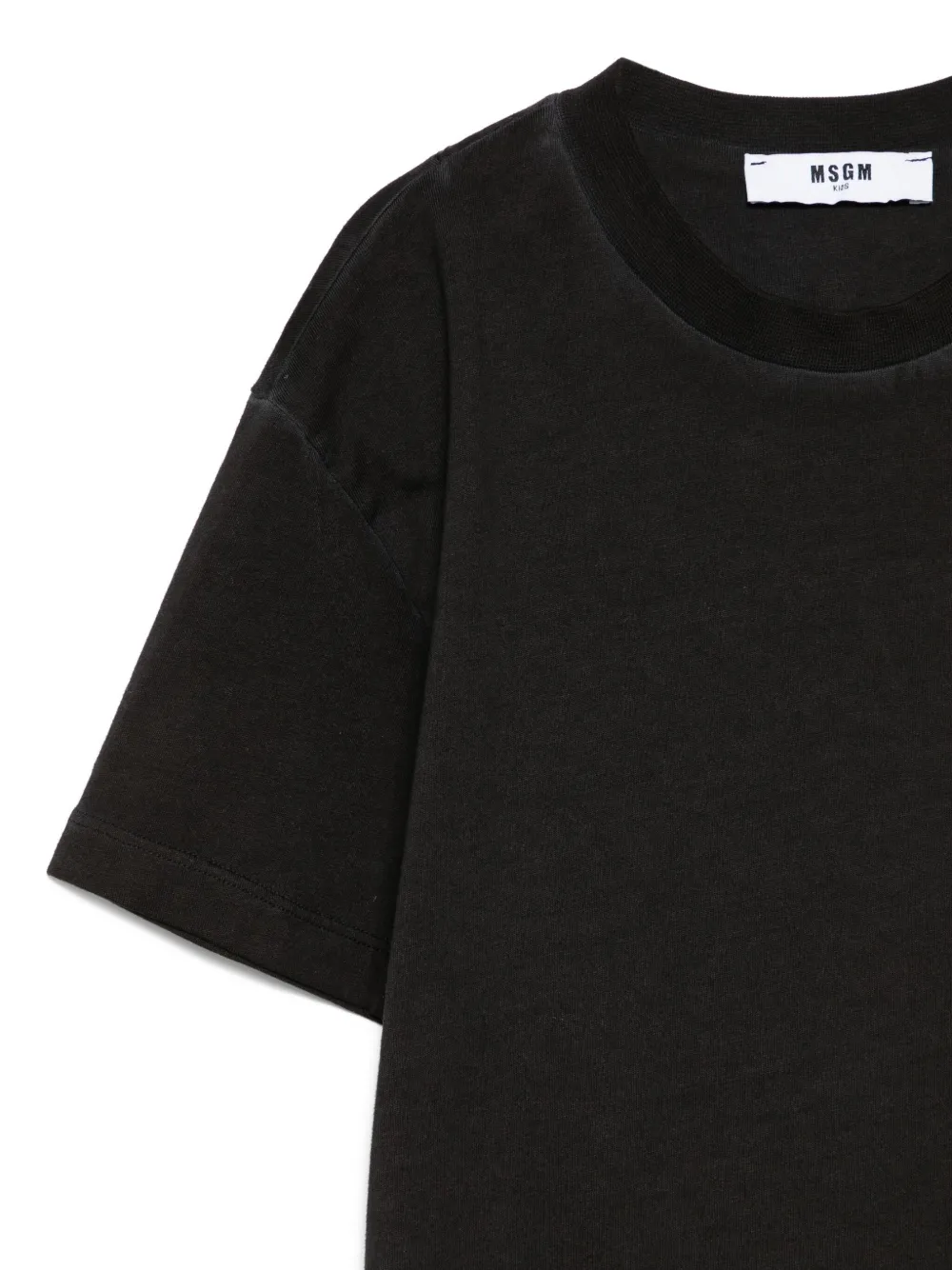 MSGM Kids T-shirt met geborduurd logo Zwart