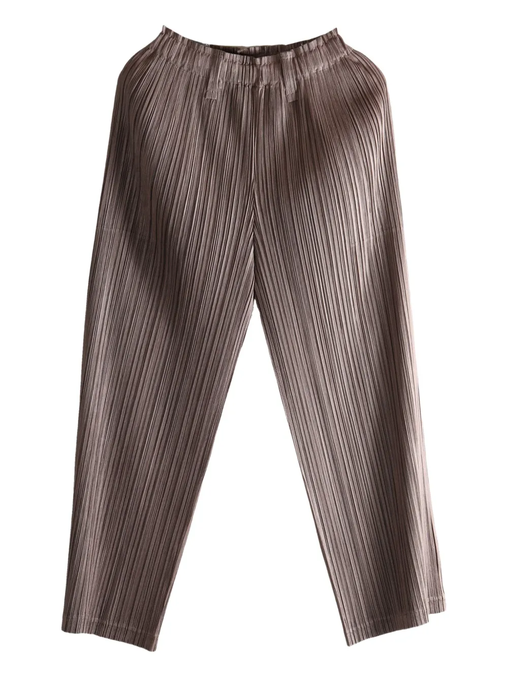 Pleats Please Issey Miyake pleated PP58JF382 trousers | Brown | Image 1
