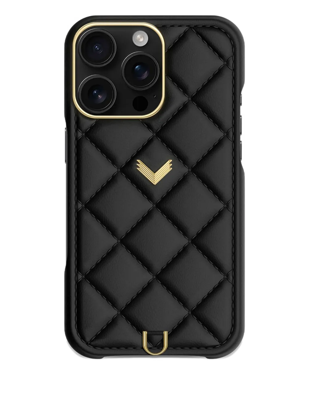 VELANTE quilted-leather iPhone 16 Pro Max case | Black | Image 1