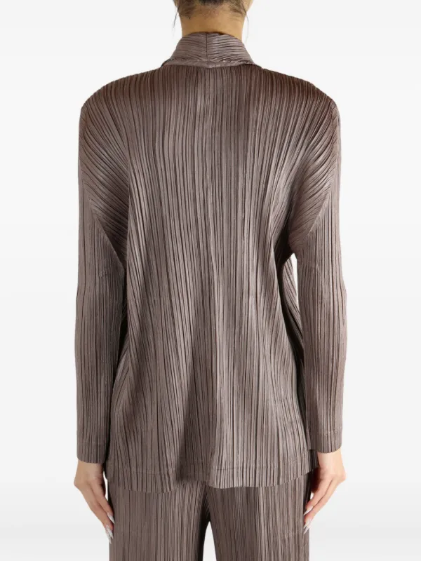 Pleats Please Issey Miyake プリーツ ジャケット | ブラウン