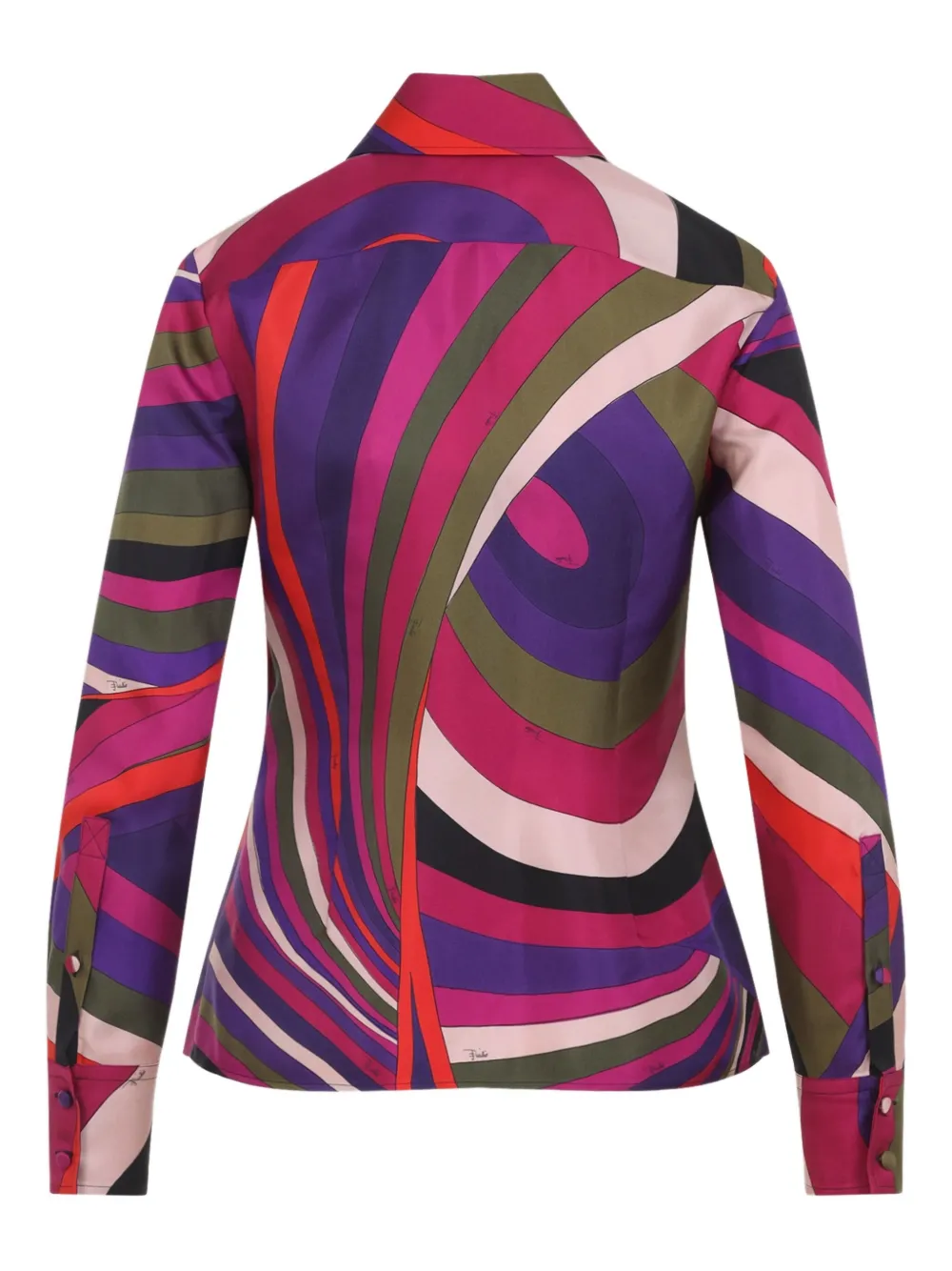 PUCCI blouse met abstracte print - Paars
