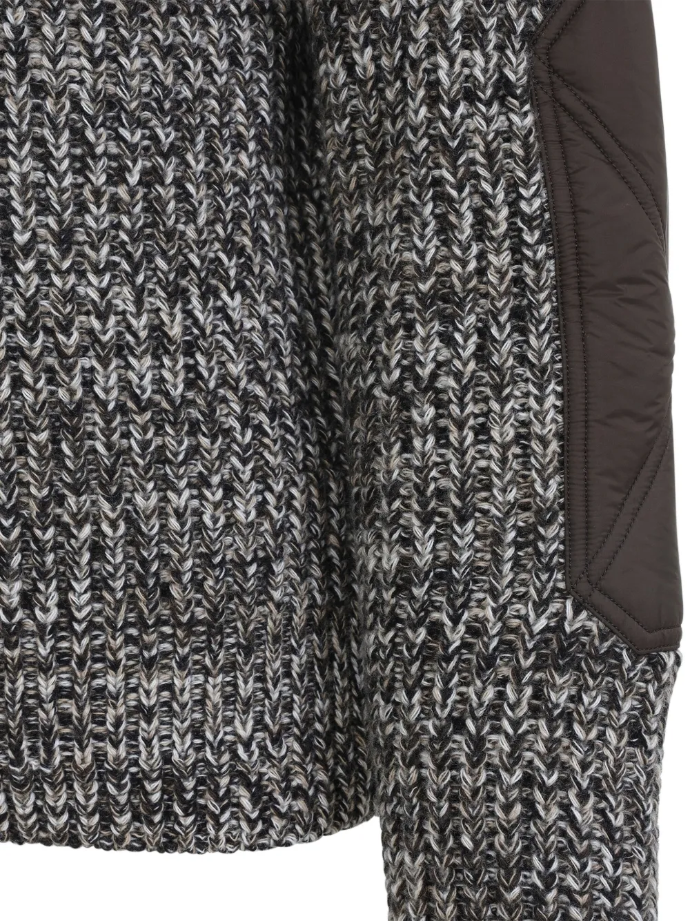 Moncler Grenoble Coltrui met elleboogpatches Grijs