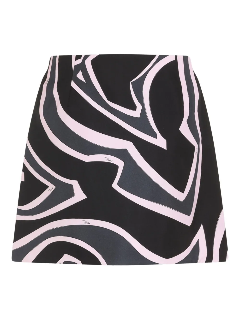 PUCCI Rok met abstracte print - Zwart