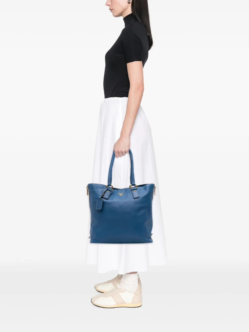 Prada Pre-Owned 2000-2025 Vitello Daino Side Zip Shopper tote bag | Pre-Owned | Image 2