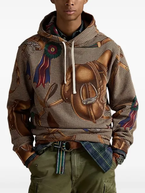 Polo Ralph Lauren Fleece-Hoodie mit Reitsport-Print