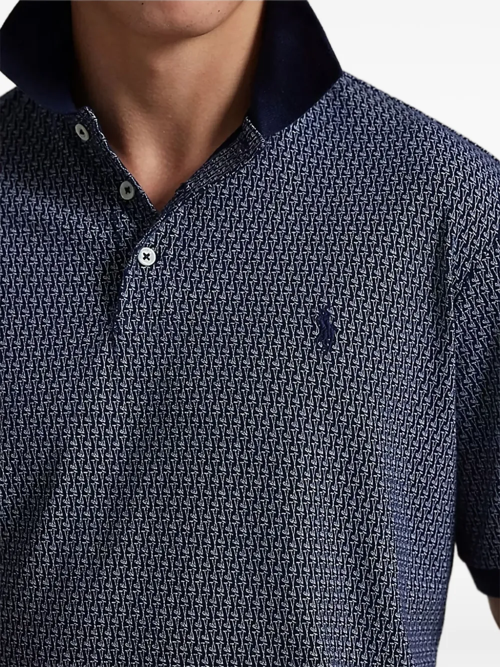 Polo Ralph Lauren Poloshirt met geometrische print Blauw