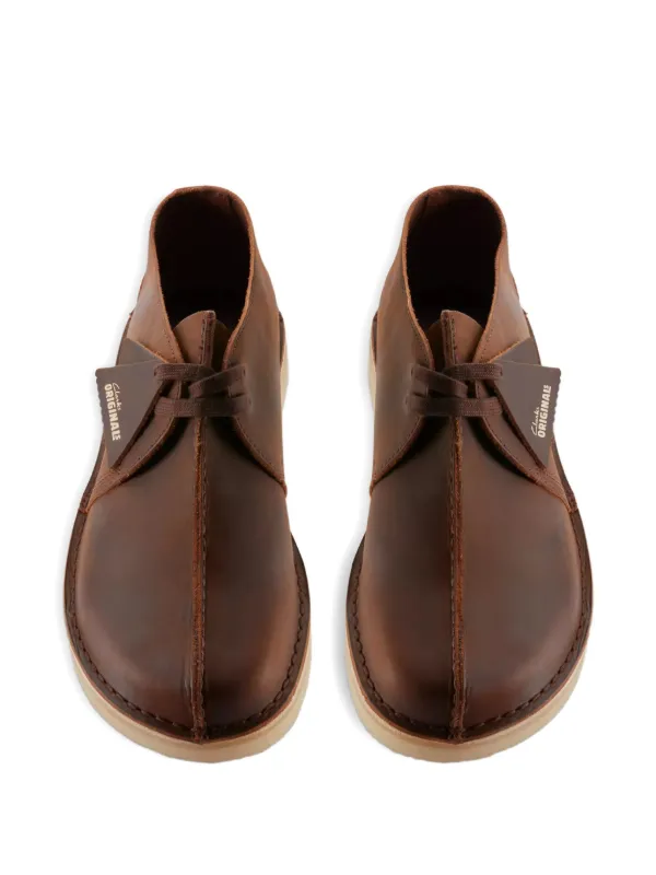 Clarks Originals Leather lace-up Boots | Brown | FARFETCH