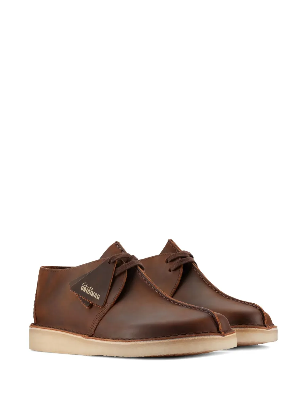 Clarks Originals Leren veterlaarzen Bruin