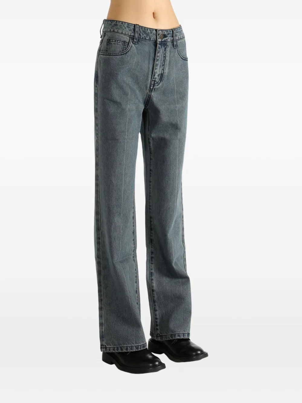 ATELIER NEW YORK Jeans met wassing Blauw