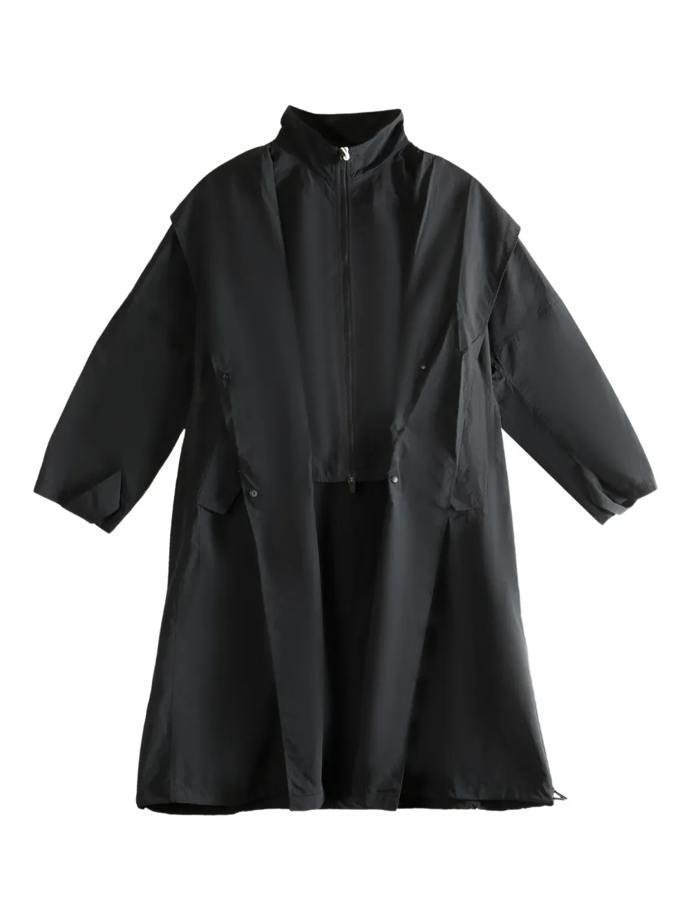 ATELIER NEW YORK zip hooded parka | Black | Image 1