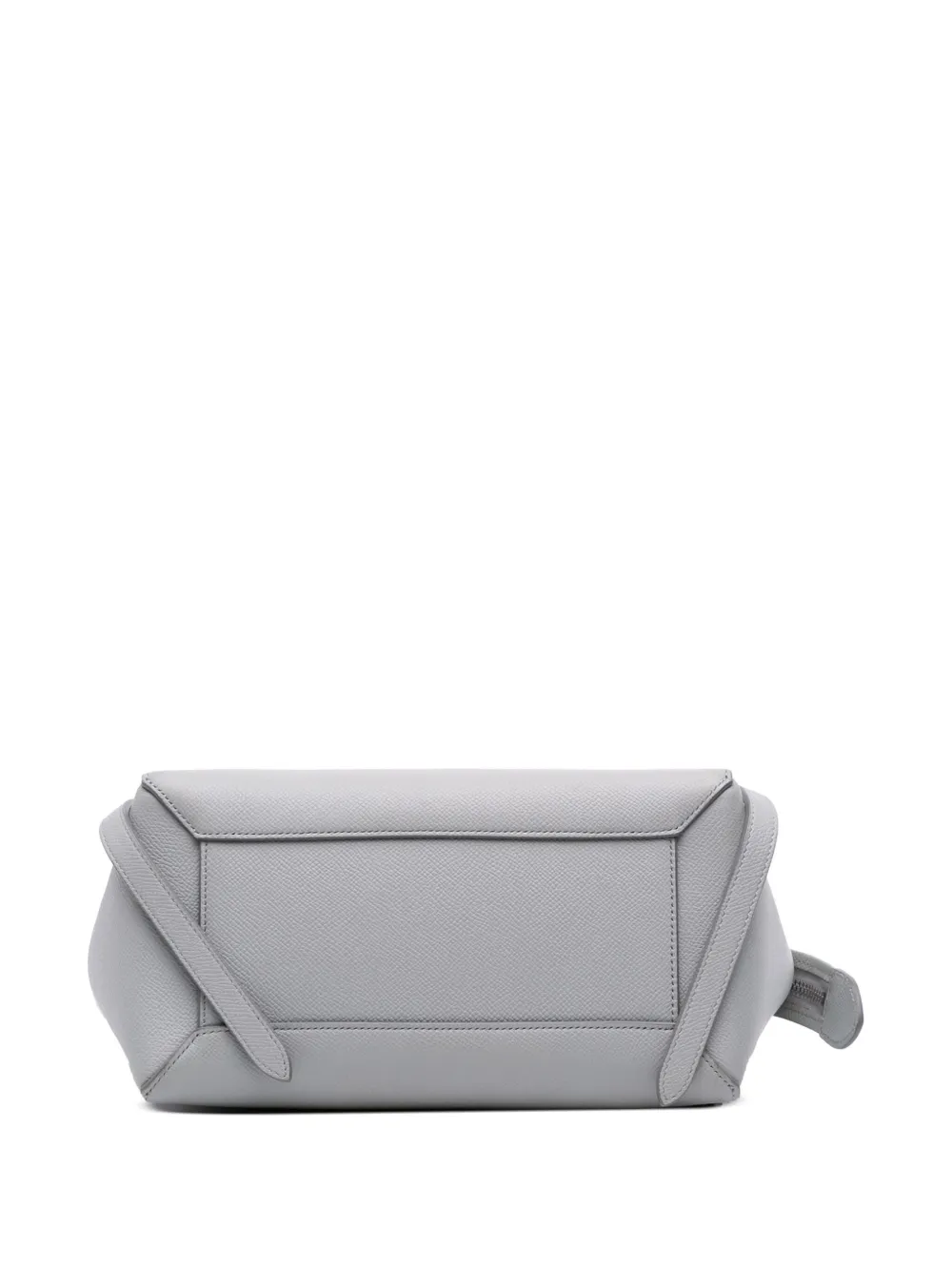 Pre-owned Celine 2017 Micro Grained Calfskin Belt Bag Satchel In Gray