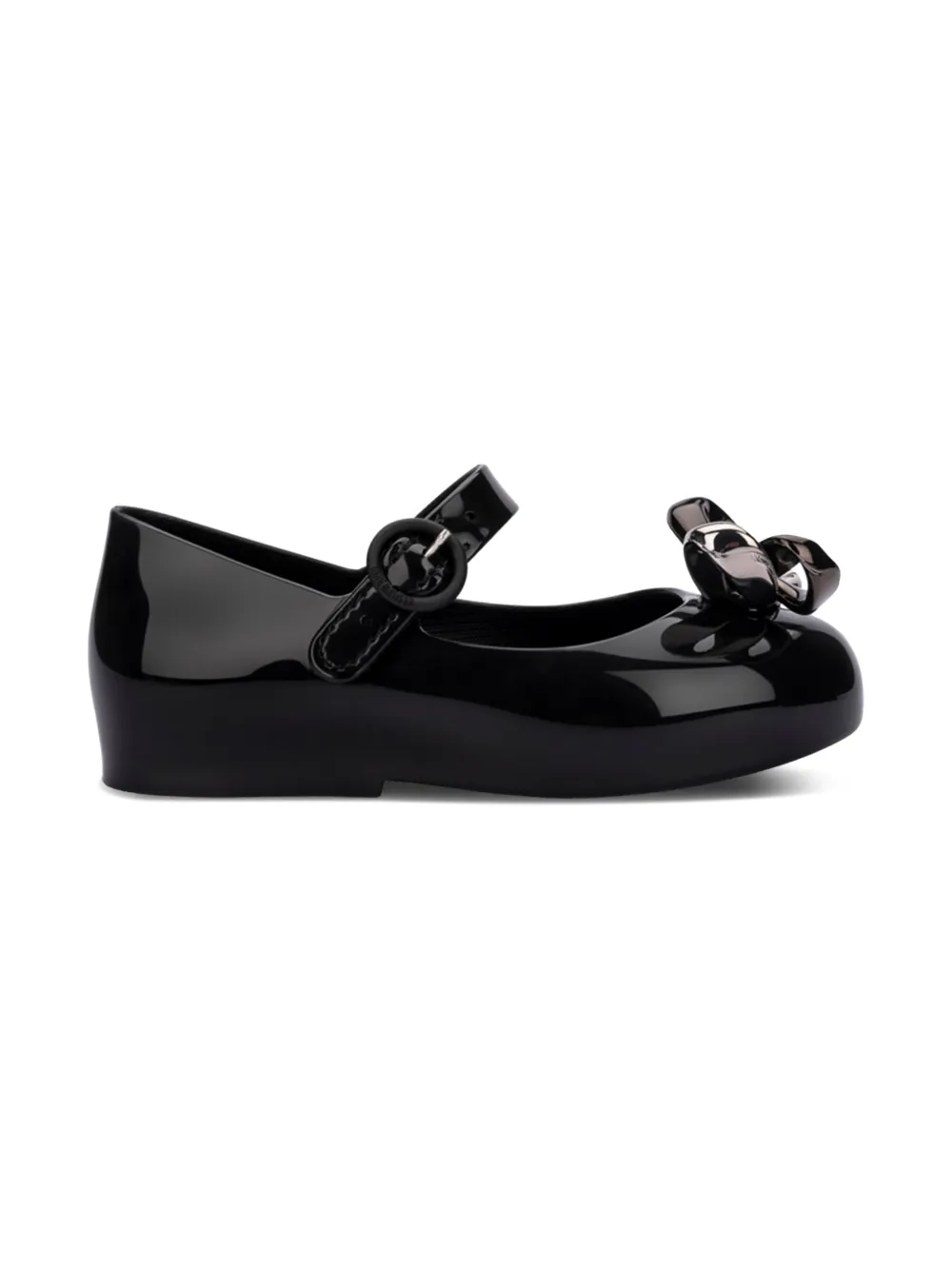 Mini Melissa Sweet Love Glam ballerina's Zwart