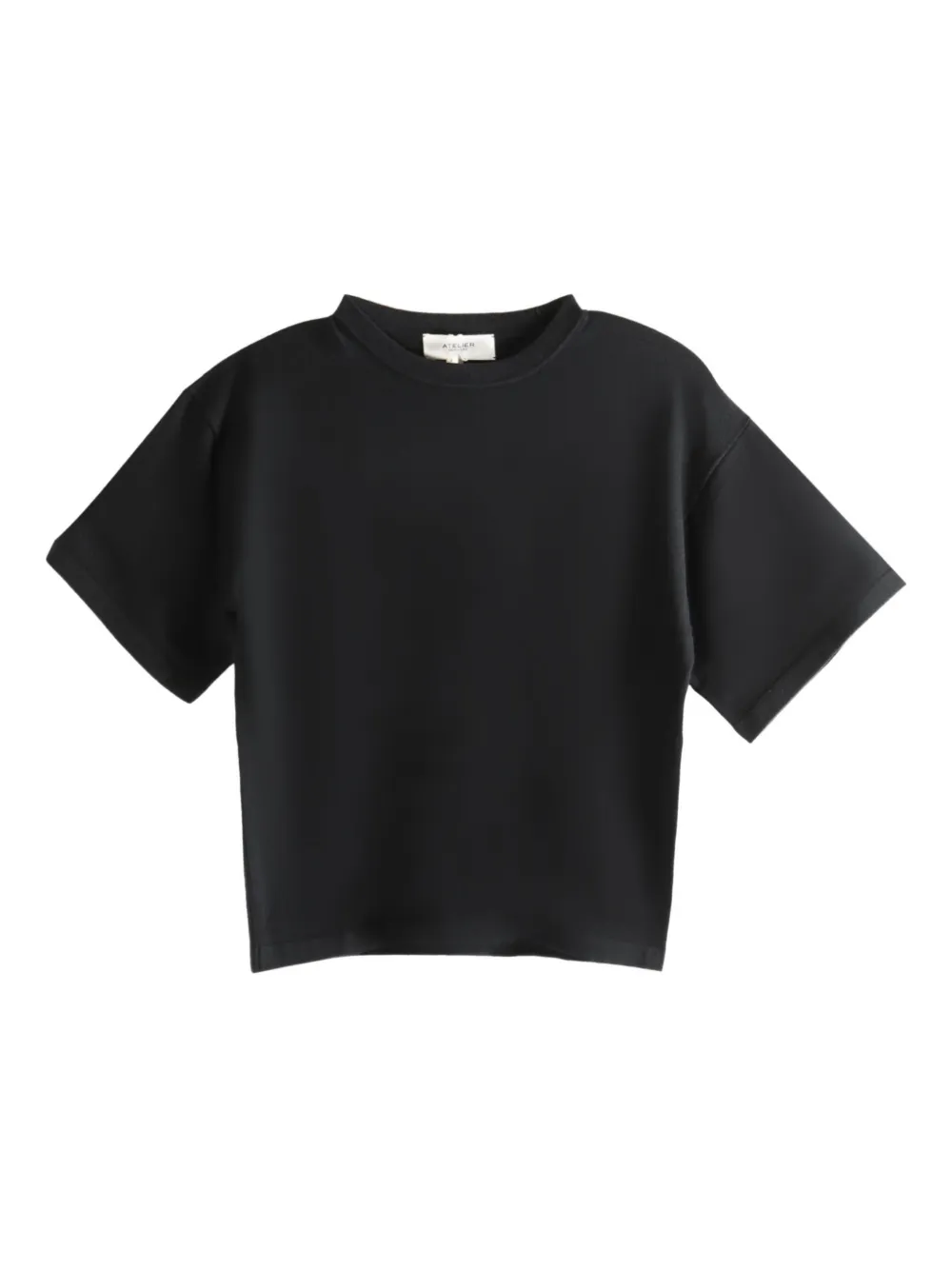 ATELIER NEW YORK シルクブレンド Tシャツ - ブラック ATELIER NEW YORK シルクブレンド Tシャツ - ブラック