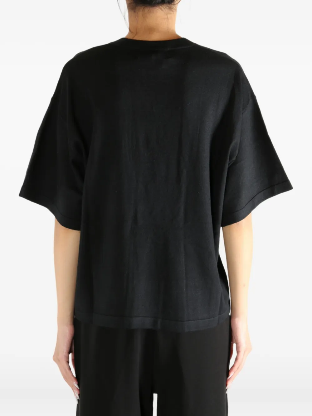 ATELIER NEW YORK T-shirt van zijdemix Zwart