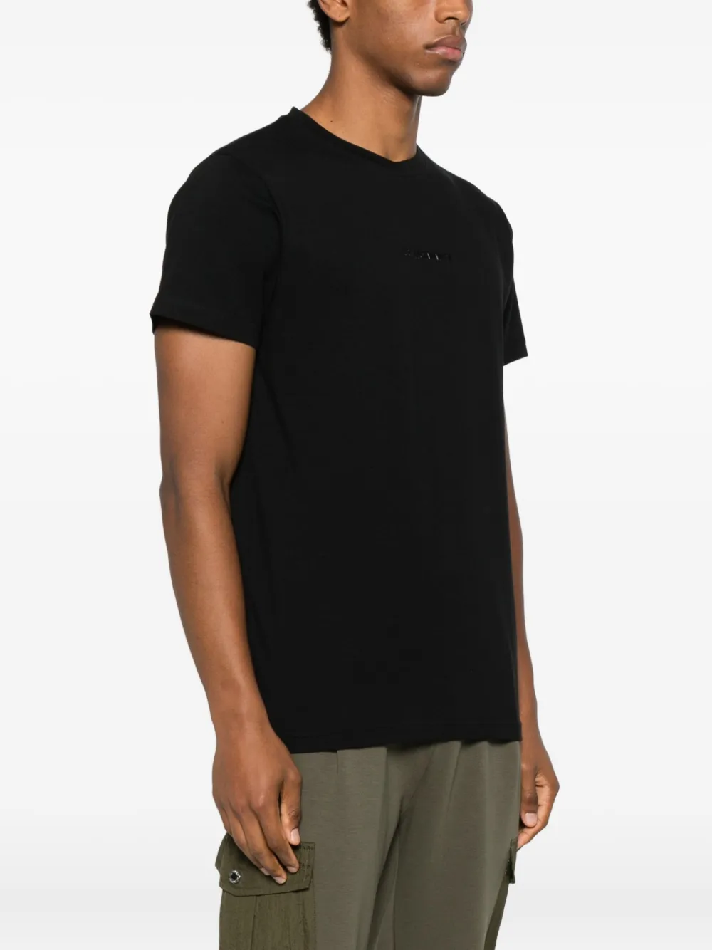 Les Hommes Urban Crew-neck Short-sleeve T-shirt In Black