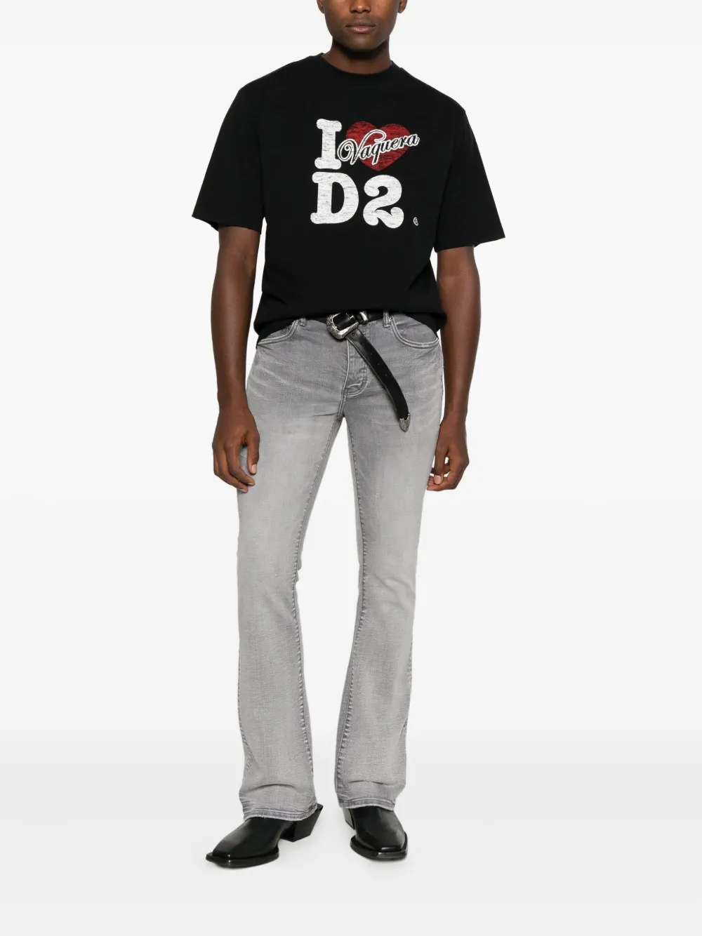 DSQUARED2 T-SHIRT LOOSE FIT - Zwart